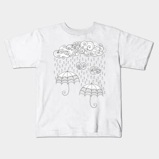 Noncolored Fairytale Weather Forecast Print Kids T-Shirt